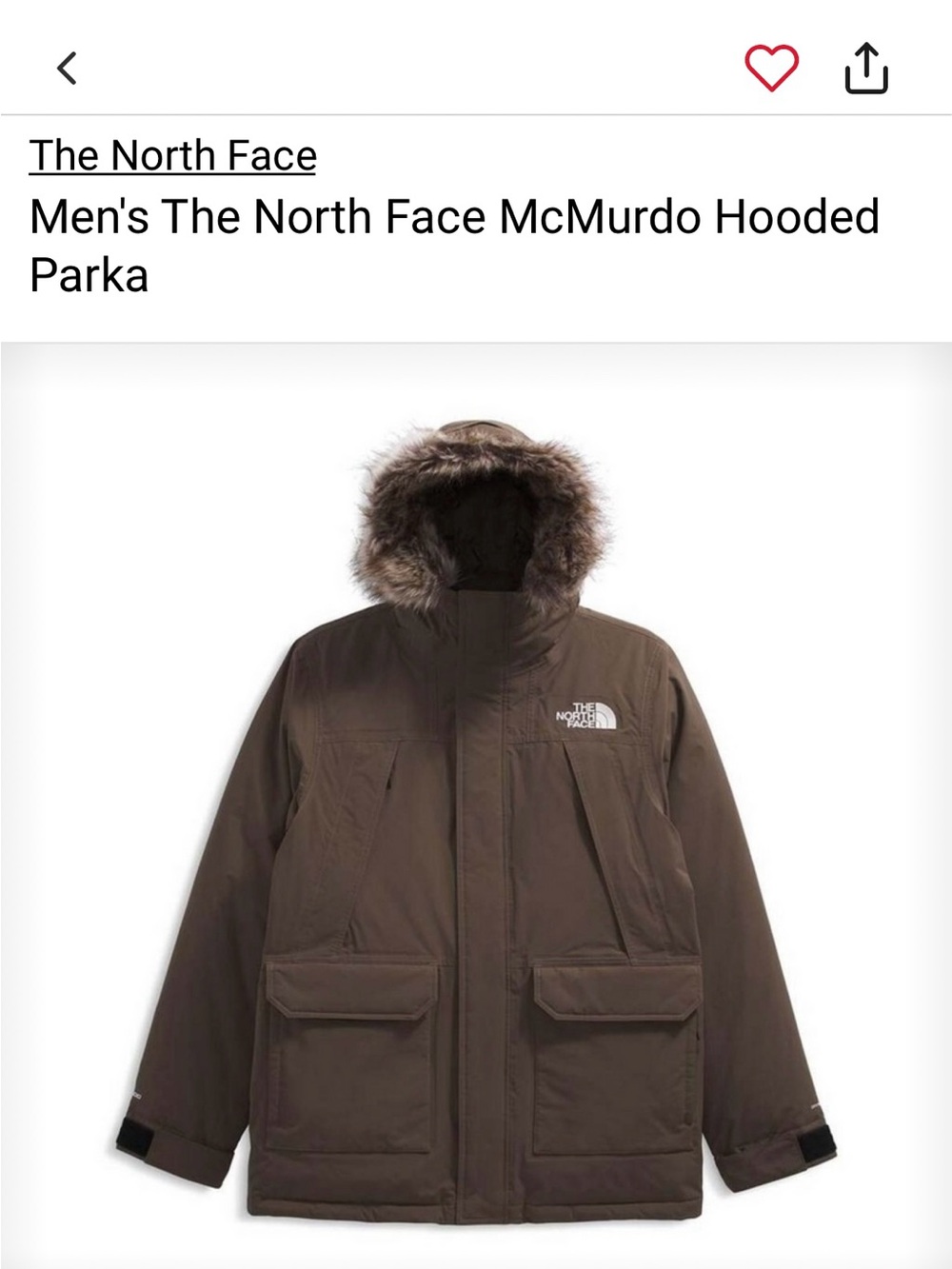The North Face Smokey Brown McMurdo Hooded Parka - Picture 8 of 8